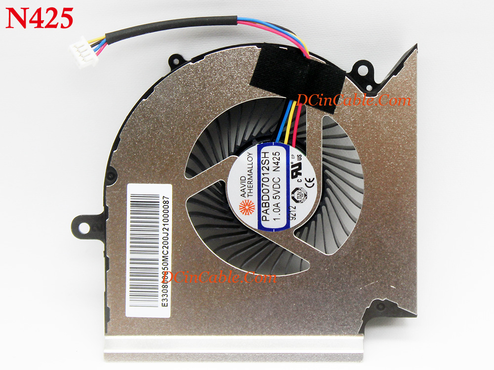 (image for) Free Shipping Laptop Fan AAVID PABD07012SH N425 PAAD06015SL N426 for MSI CPU GPU Cooling Left Right Cooler Inside System Assembly